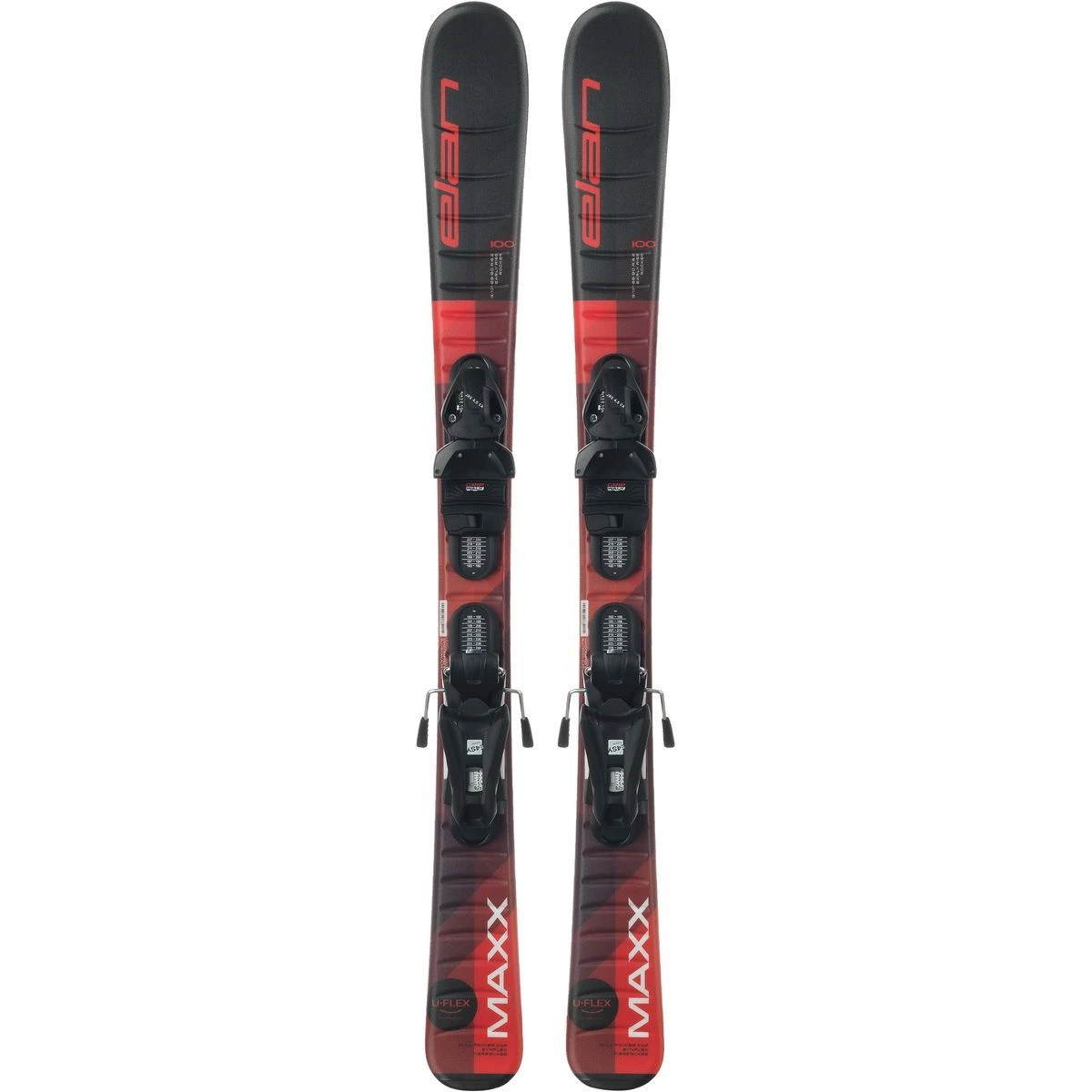 Elan Maxx Blk Red Jrs Kinder All-Mountain Ski 1 Elan Maxx Blk Red Jrs Kinder All-Mountain Ski