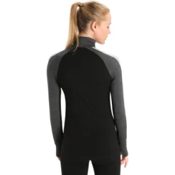 Icebreaker ZoneKnit 260 Half Zip Damen Rollkragenpullover 18 Icebreaker ZoneKnit 260 Half Zip Damen Rollkragenpullover -Fischer Verkäufe icebreaker 0a56hi ib585 model2